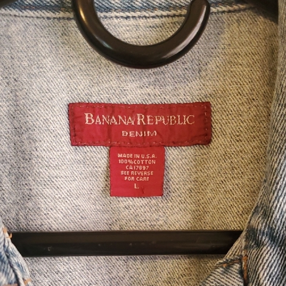 Banana Republic Blue Denim Vest - Picture 2 of 5